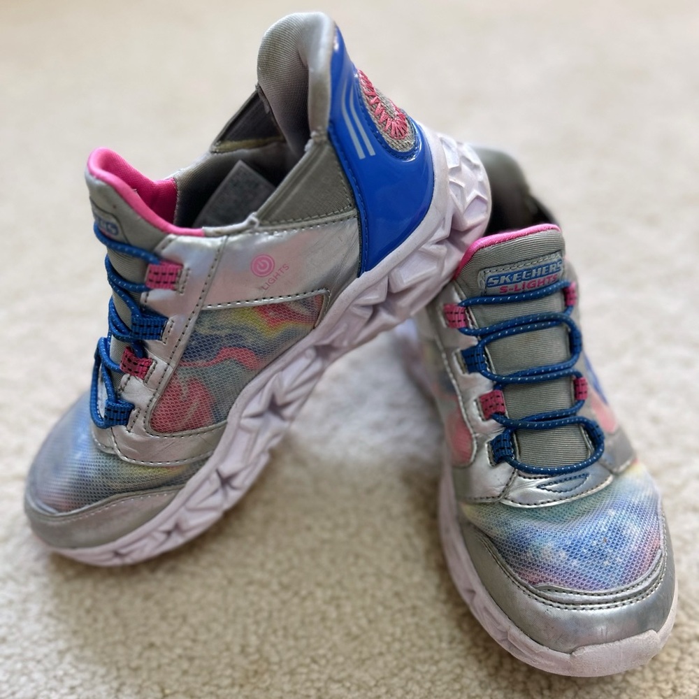 Skechers Kids Light Up Slip On Sneakers